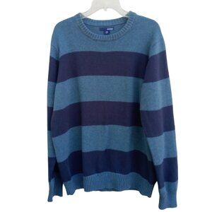 Basic Editions striped cotton sweater size L